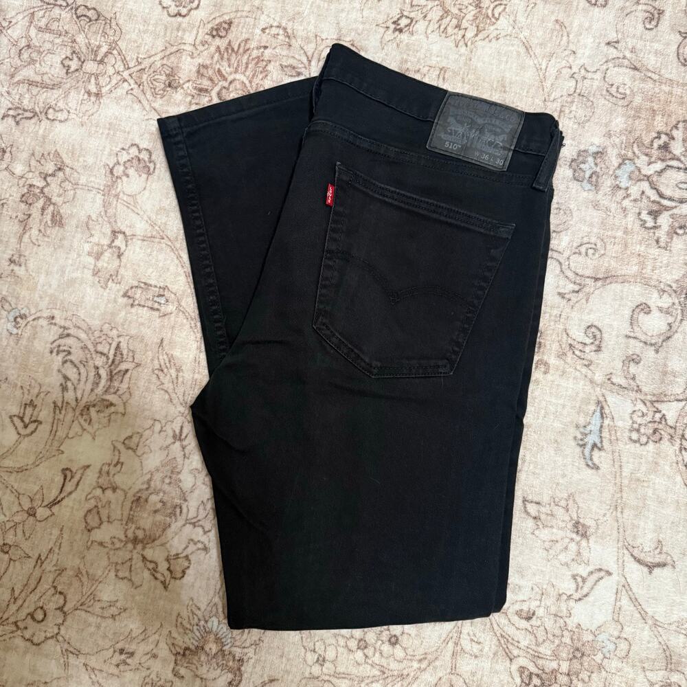 Levi’s 510 Levi Strauss Black Slim Skinny Denim Jeans Mens W36 x L30